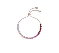 Ted Baker Melrah Icon Bracelet Bolo Ornementé (ton or rose/cristal rose ombré)
