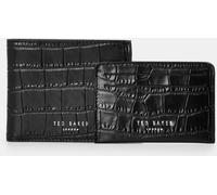 Ted Baker Men's Croc Billfold Wallet Noir Taille unique Male