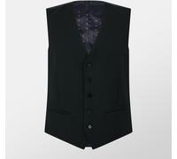 Ted Baker Men's Textured Slim Waistcoat Noir 46 (56) Male