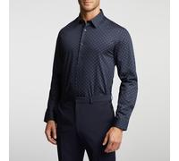 Ted Baker Zuber Slim Fit Geo Shirt Marine 16 pouces Male