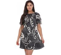 Ted Baker - Mini-robe "Faridda" pour femme manches bouffantes GT782 (42 FR) (Noir)