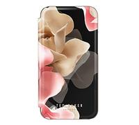 Ted Baker Mirror Étui Folio pour iPhone 13/14 Porcelaine Rose Noir