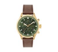 Ted Baker Montre à affichage analogique 'FULMAAR' marron / or / vert, Taille One Size