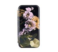 Ted Baker Paper Flowers Étui portefeuille miroir pour iPhone 15 Pro Max Noir/doré