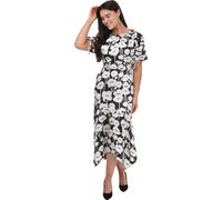 Ted Baker - Robe midi "Abriee" pour femme manches bouffantes GT1175 (42 FR) (Noir)