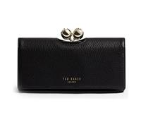 Ted Baker Cuir Porte-Monnaie Roosali Rose Detail Leather Bobble Purse Black Noir