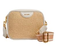 Ted Baker Sac à épaule bandoulière crème beige pour femme - Bardas Webbing Faux Raffia Camera Crossbody Bag Ecru 308509