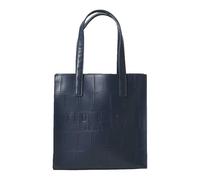 Ted Baker Sac à main bleu foncé pour femme - Reptcon Croc Effect Icon Bag S Navy 314065