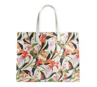 Ted Baker Sac shopper crème multicolore pour femme - Florish Floral Printed Extra Large Icon Bag Cream 308525