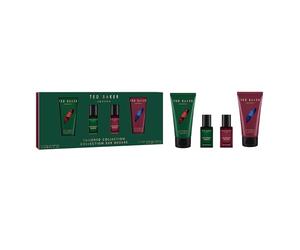 Ted Baker Tailored Collection Coffret cadeau Eau de parfum sur mesure en bois ambre pour homme avec gel douche assorti pour homme - 2 x 15 ml Eau de parfum et 2 x gels douche 50 ml - Coffret cadeau de
