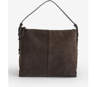 Ted Baker Ted Baker ANNIYSE - Script Detail Slouchy Suede Brown Bag
