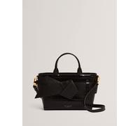 Ted Baker Ted Baker Black Jjosie - Croc Effect Mini Knot Bow Bag