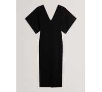 Ted Baker Ted Baker Black Rebecca V-Neck Knitted Midi Dress Black EU 36 (UK 8)