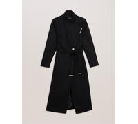 Ted Baker Ted Baker Black Rosell Long Length Wool Wrap Coat