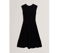 Ted Baker Ted Baker Black Suusaan - Knitted Skater Dress With Invisible Panels Black EU 40 (UK 12)