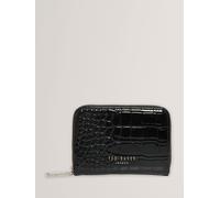 Ted Baker Ted Baker Black Varlee Croc Effect Small Zip Around Wallet