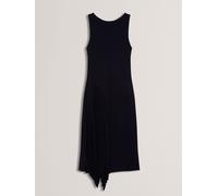 Ted Baker Ted Baker Blue AZZINA Sleeveless Knit Midi Dress With Pleat Panel Blue EU 38 (UK 10)