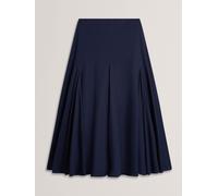 Ted Baker Ted Baker Blue Zanzah Cotton Poplin Midi Skirt Blue EU 34 (UK 6)