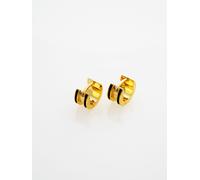 Ted Baker Ted Baker Boucles d'oreilles Huggie plaquées R longue en émail