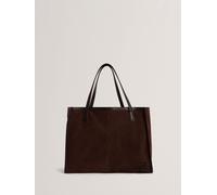 Ted Baker Ted Baker Brown ANNIEYY Script Detail Large Suede Tote
