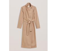 Ted Baker Ted Baker Brown Rosell Long Length Wool Wrap Coat