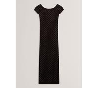 Ted Baker Ted Baker Jestaa - Robe Bardot Hot Fix en maille Noir EU 38 (UK 10)