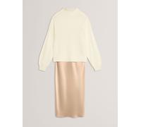 Ted Baker Ted Baker Natural Harisa - 2 In 1 Knitted Jumper With Slip Dress Natural 44