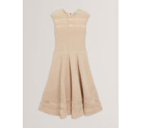 Ted Baker Ted Baker Natural Saalli Knitted Skater Dress With Invisible Panels Natural EU 42 (UK 14)