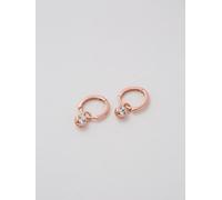 Ted Baker Ted Baker Rose Gold Tone SINALAA: Crystal Huggie Earrings
