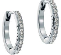 Ted Baker Ted Baker Silver Heplie: Crystal Hoop Earrings