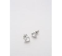 Ted Baker Ted Baker Silver Tone, Clear Crystal HAN: Heart Earrings