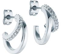 Ted Baker Ted Baker Silver Tone HELIAS: Crystal Multi Hoop Earrings