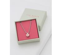 Ted Baker Ted Baker Silver Tone, Vintage Rose SININAA: Crystal Pendant Necklace