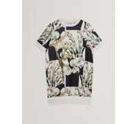 Ted Baker Ted Baker White Roneea Printed Woven Front Boxy Dress White 10