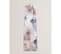 Ted Baker Ted Tie Midi Dress Ld54 Blanc 10 (S) Female
