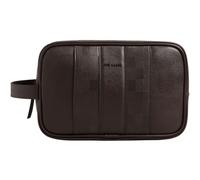 Ted Baker trousse de toilette Waydee House Check PU Washbag Brown - Choc