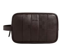 Ted Baker Trousse de Toilette Waydee House Check PU Washbag Brown - Choc Marron foncé
