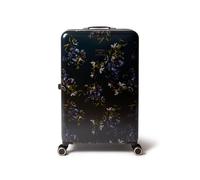 Ted Baker Valise Midnight Bloom 79 cm - Grande Valise - Bleu Marine à Fleurs - 4 Roues - ABS léger - Serrure TSA - Bagage Cabine - Coque Rigide - Capacité 122 L
