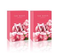 Ted Baker W Eau de Toilette Duo pour Femme et Adolescente, Parfum Floral Fruité Rose & Orchidée, Vegan Non Testé sur les Animaux, Longue Tenue 2 x 75 ml