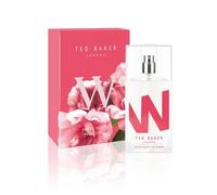 Ted Baker W EDT, Parfum doux et sophistiqué, Notes de tête de feuille de figuier, de pivoine blanche et de violette africaine avec des notes de cassis, d'orchidée rose, et de framboise, 75ml