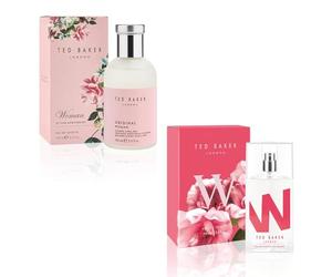 Ted Baker W & Woman Pink EDT Bundle, Floral Fragrances, 75ml & 100ml | 2 versatile long lasting fragrances for women. Floral green and fruity floral scents with soft musky and woody undertones.