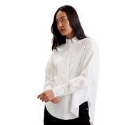 Ted Baker Wmb-izote-Oversized Drop Shoulder Bib Detail Shirt Chemise, Blanc, 42 Femme