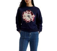 Ted Baker Wmb-raynahh-Graphic Floral Sweatshirt Maillot de survêtement, Bleu Marine, 40 Femme