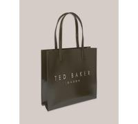 Ted Baker Women's Crinkle Icon Leather Tote Bag Kaki Taille unique Female