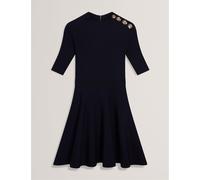 Ted Baker Women's Knitted Skater Dress Marine 12 (M) Female