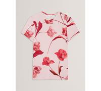 Ted Baker Women's Printed Slim Fit T-Shirt Lt Rose 6 (2X) Female