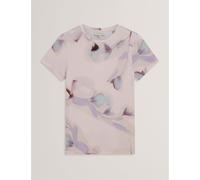 Ted Baker Women's Printed Slim Fit T-Shirt Rose 8 (XS) Female
