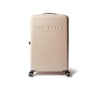 Ted BakerValise Icon Case, Grande Taille, 79 cm, Couleur Mastic, Aspect Croco, Coque Rigide, 4 Roues, Serrure TSA, Bagage de Voyage de créateur, 122 L, légère, en ABS, intérieur organisé, compartimen