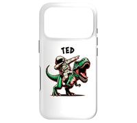 Ted Dabbing Astronaute sur Un Dessin animé Dinosaure Coque pour iPhone 17 Pro