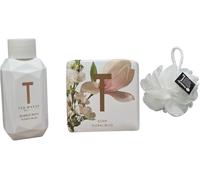 Ted Floral Bliss Duo de savon 90 g et bain moussant de 50 ml chacun, mini voyage avec une bouffée de beauté gratuite (n'importe quelle couleur)